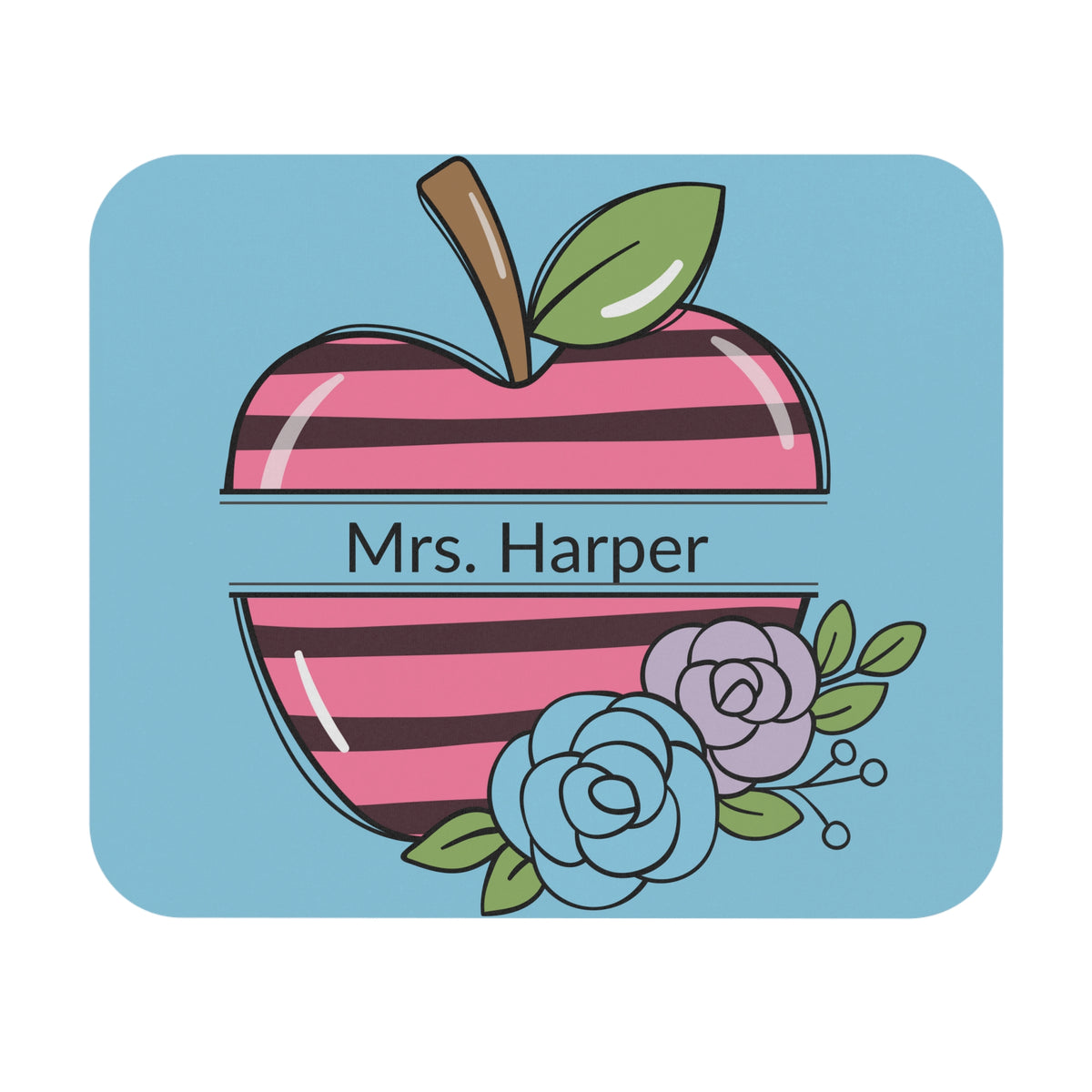 Personalized Apple Mouse Pad (Rectangle)