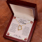 To My Amazing Mom (Heart Pendant)