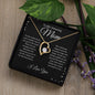 To My Amazing Mom- Forever Love Necklace (Black Bckgrd)