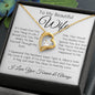 To My Beautiful Wife- Forever Love Necklace